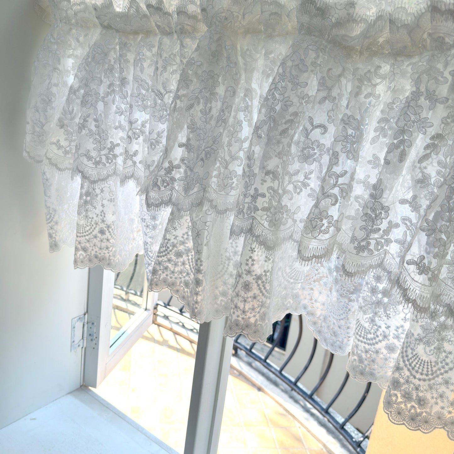 French Style Country Ruffled Curtains Valance - UDreamHome
