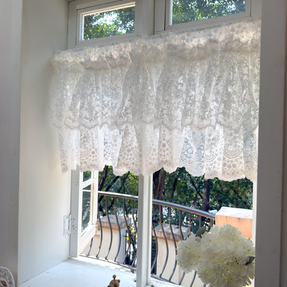 French Style Country Ruffled Curtains Valance - UDreamHome