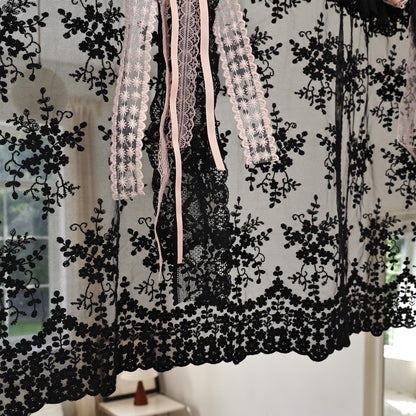 Gothic Bohemian Lace Curtain Valance - UDreamHome