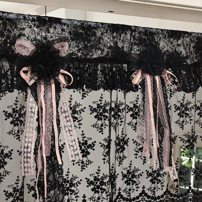 Gothic Bohemian Lace Curtain Valance - UDreamHome