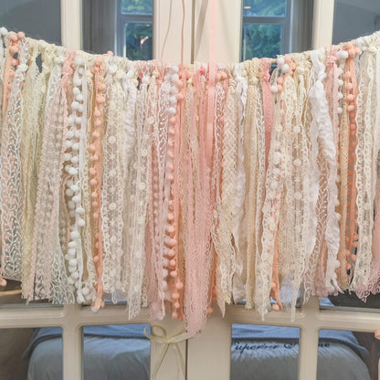 Handmade Shabby Chic Lace Garland Rustic Wedding Photo Backdrop - UDreamHome