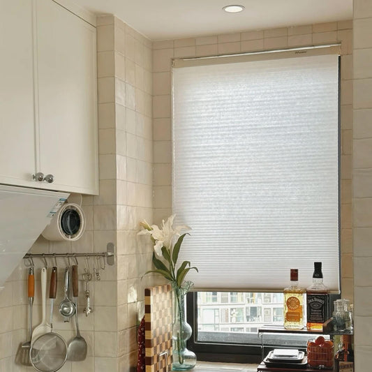 Custom Cordless Honeycomb Shades: No Drill Easy Install