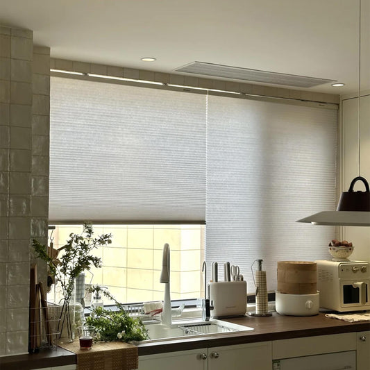 Custom Cordless Honeycomb Shades: No Drill Easy Install