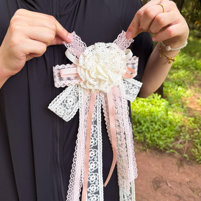 Shabby Chic Lace Valance: Rustic Pink Boho Window Curtain