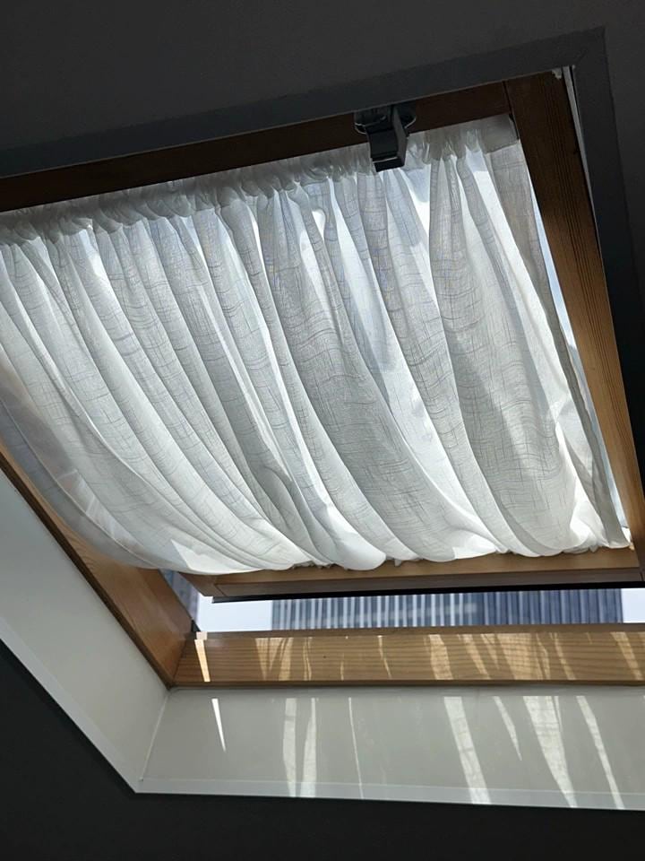 100% Linen Door Curtain, Custom French Door Panel, White Sheer Linen Front Door Window Curtain, Sidelight Curtain (Single Panel)