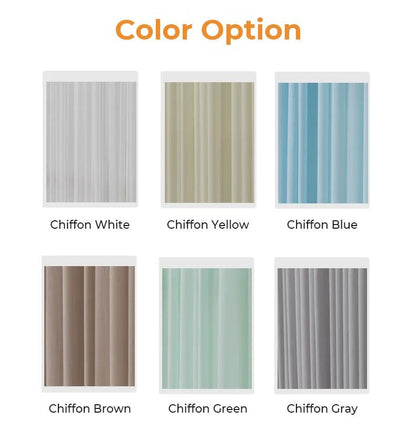 Door Curtain, Custom French Door Panel, Chiffon Door Curtains, White Sheer Lace Front Door Window Curtain, Sidelight Curtain (Single Panel)
