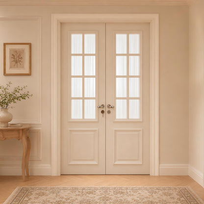 Door Curtain, Custom French Door Panel, Chiffon Door Curtains, White Sheer Lace Front Door Window Curtain, Sidelight Curtain (Single Panel)