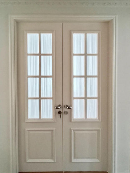 Door Curtain, Custom French Door Panel,Linen Skylight Curtains for Sun Shade,Sheer Lace Front Door Curtain, Sidelight Curtain (Single Panel)