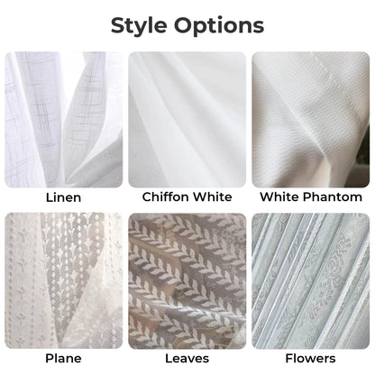 Door Curtain, Custom French Door Panel,Linen Skylight Curtains for Sun Shade,Sheer Lace Front Door Curtain, Sidelight Curtain (Single Panel)