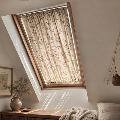 Blackout Door Curtain, Insulating Soundproof Panel, Linen Skylight Curtains for Sun Shade, Front Door Window Curtain (Single Panel)