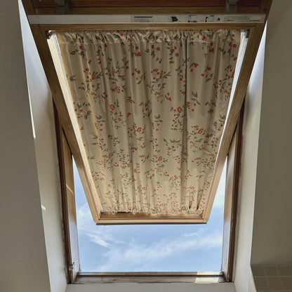 Blackout Door Curtain, Insulating Soundproof Panel, Linen Skylight Curtains for Sun Shade, Front Door Window Curtain (Single Panel)