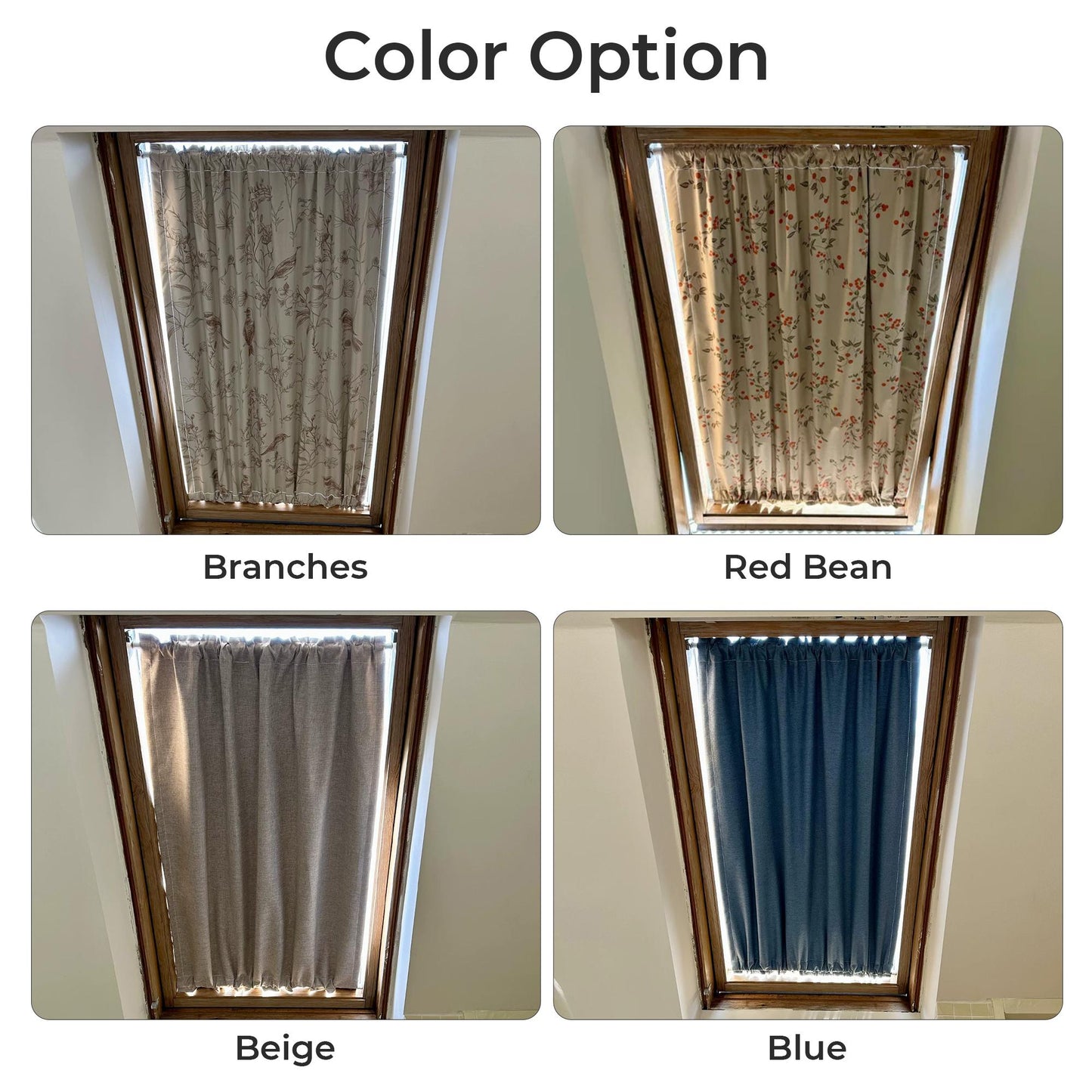 Blackout Door Curtain, Insulating Soundproof Panel, Linen Skylight Curtains for Sun Shade, Front Door Window Curtain (Single Panel)