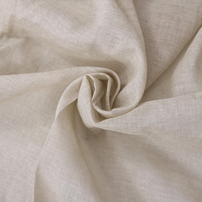100% Linen Door Curtain, Custom French Door Panel, White Sheer Linen Front Door Window Curtain, Sidelight Curtain (Single Panel)