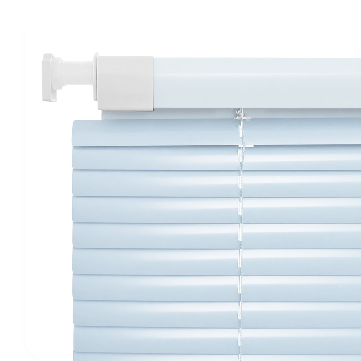 25mm No Drill Aluminum Venetian Blinds Shiny Finish Waterproof Bead Lift Window Shades for Bathroom Kitchen Custom Size Easy Clean