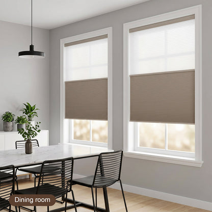 Custom Motorized Day Night Cellular Shades – Smart Double Honeycomb Blinds with Remote Control