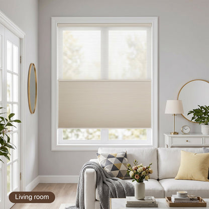 Custom Motorized Day Night Cellular Shades – Smart Double Honeycomb Blinds with Remote Control