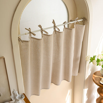 Natural Blend Tie-Top Window Valance - UDreamHome