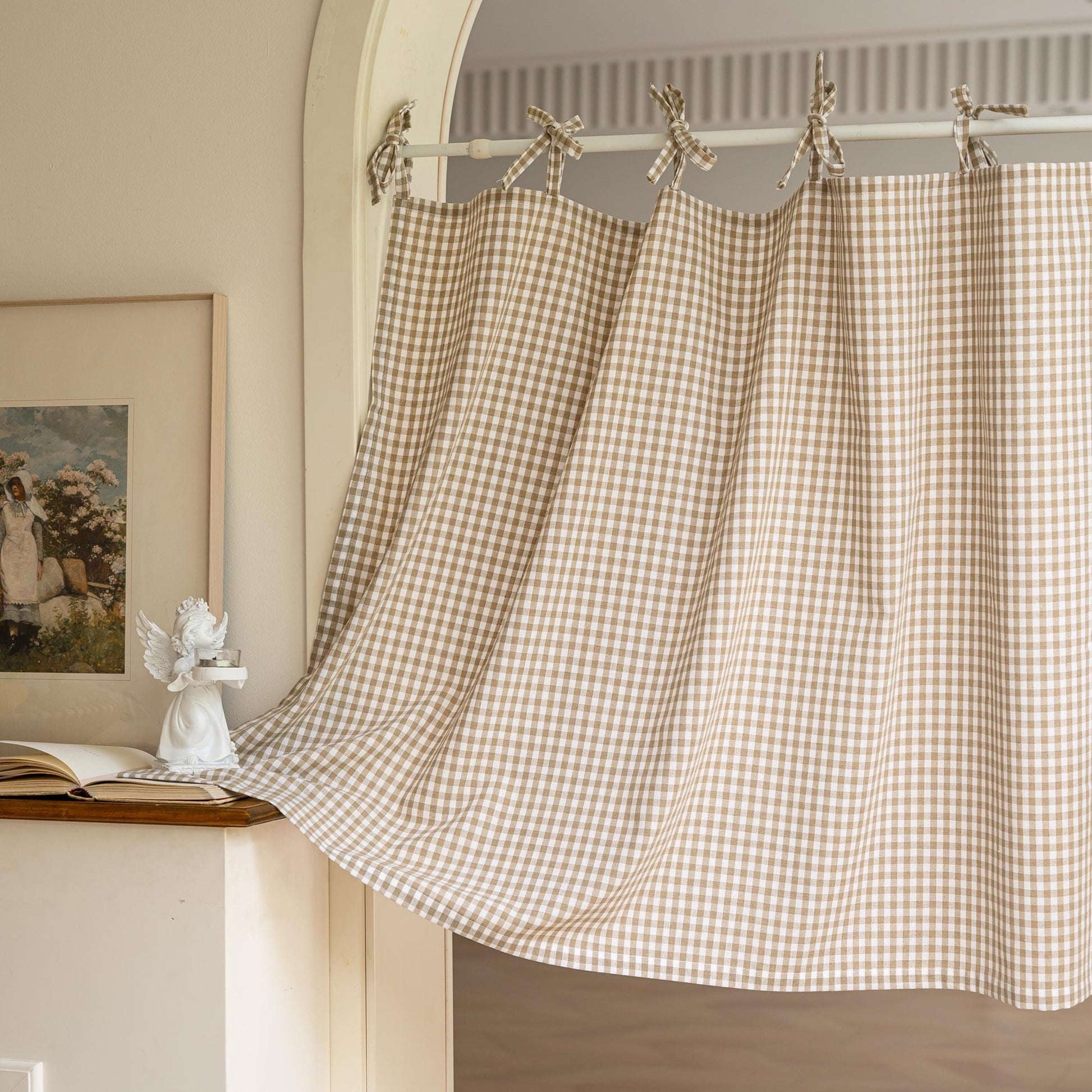 Natural Blend Tie-Top Window Valance - UDreamHome