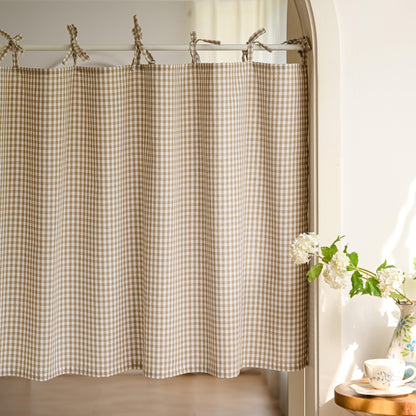 Natural Blend Tie-Top Window Valance - UDreamHome