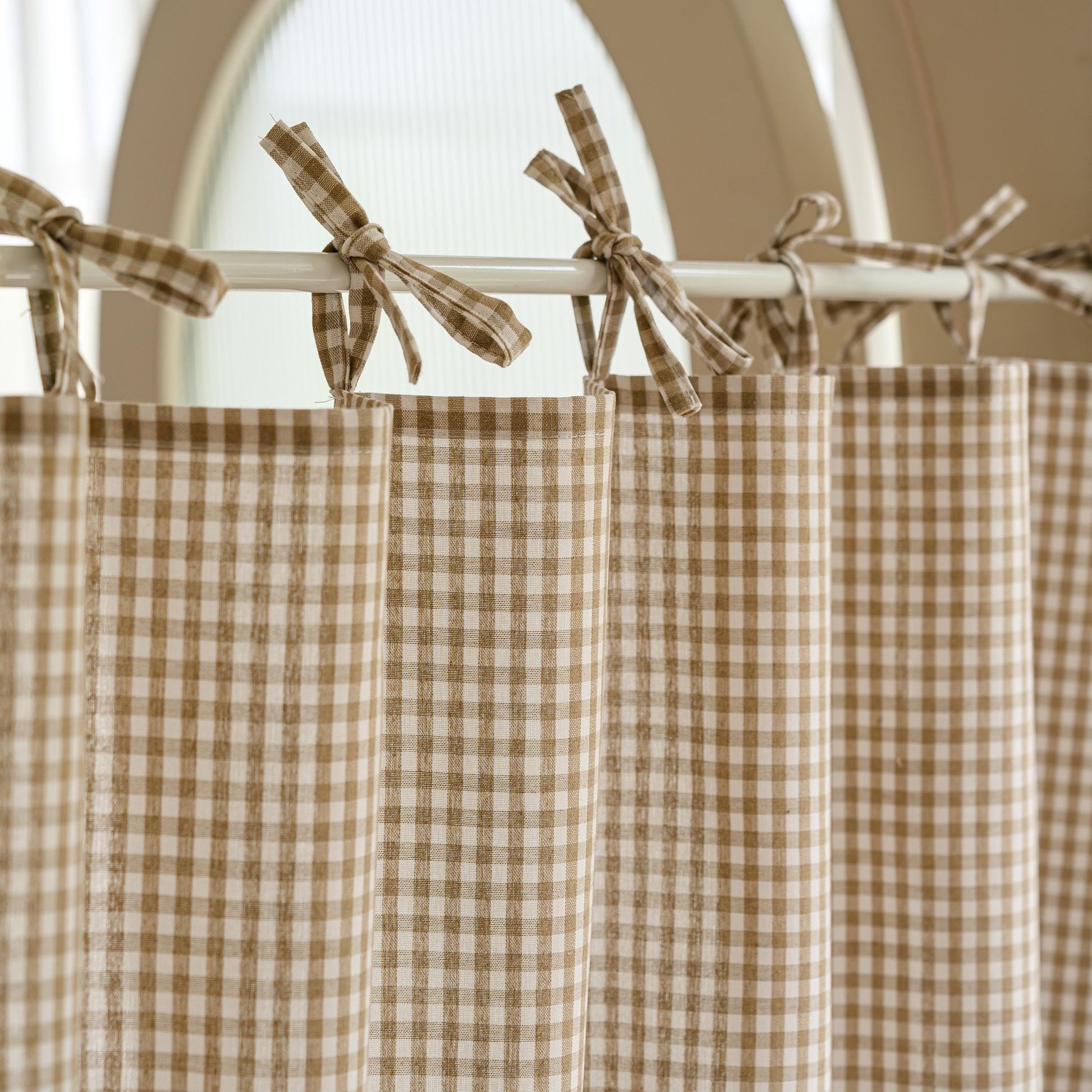 Natural Blend Tie-Top Window Valance - UDreamHome