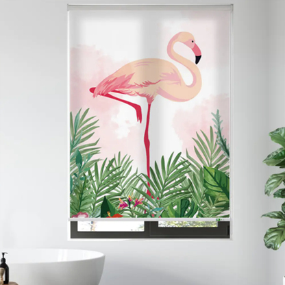 Custom Printed Blackout Roller Shades – No Drill Cordless Personalized Window Blinds Made to Measure