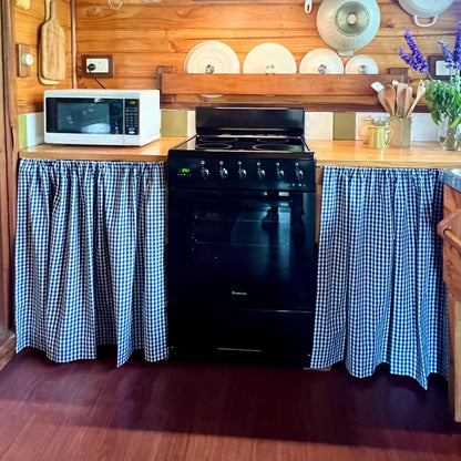 Plaid Light Brown Gingham Cafe Curtains - UDreamHome