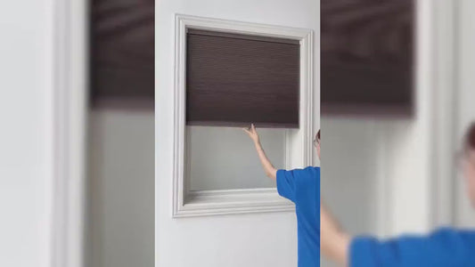 Custom No Punching Cellular Cordless Blinds for Windows and Doors, Bottom Up Roman Shades, Custom-Cut Honeycomb Insulating Blinds