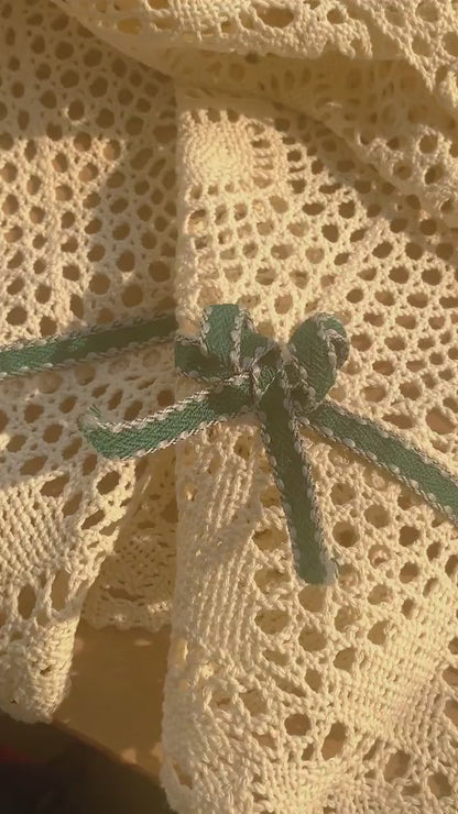 Vintage Countryside Short Curtains, Woven Crochet Hollow Lace Curtain, Half Curtains for Coffee Shops, Cabinet Door and Room, Gifts