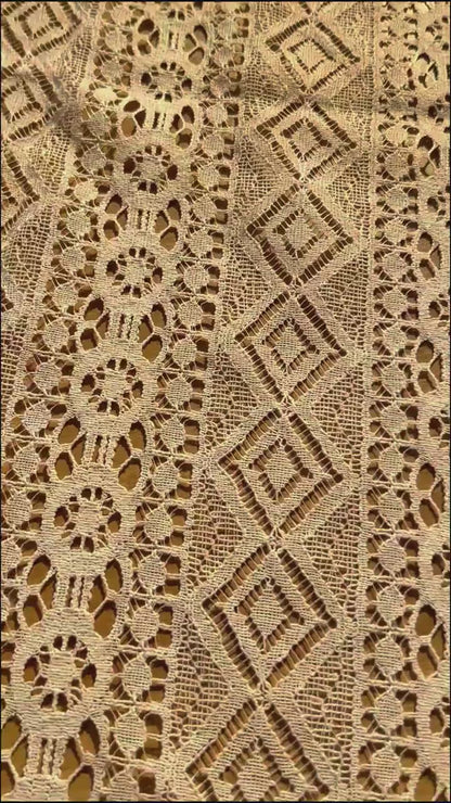 Vintage Crochet Hollow Lace Curtains, Boho Curtains, Cotton Lace Flower Curtain, Farmhouse Kitchen Sheer Curtain Panels for Window Treatment