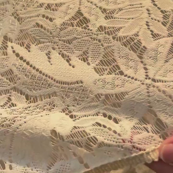 Floral Embroidery Lace Curtain: French Country Farmhouse Style