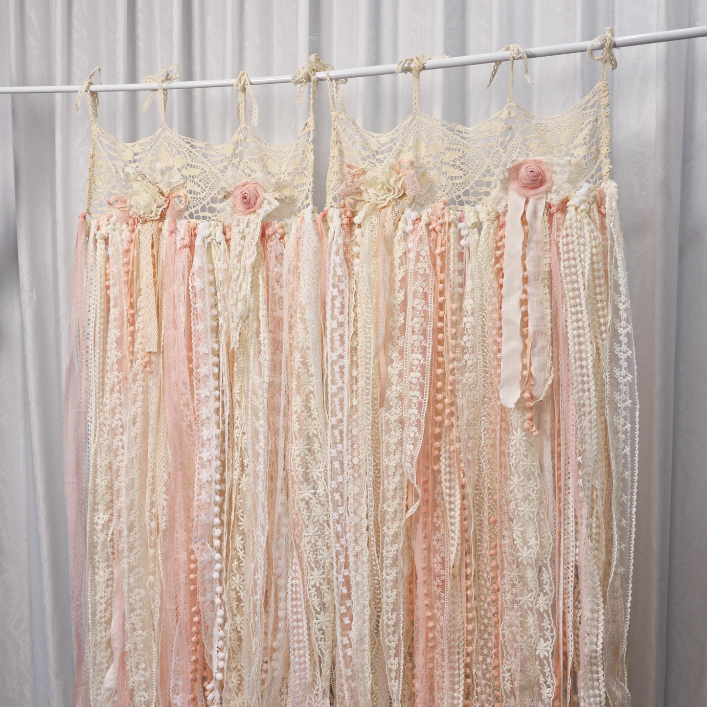Romantic Embroidered Cotton Curtain - UDreamHome