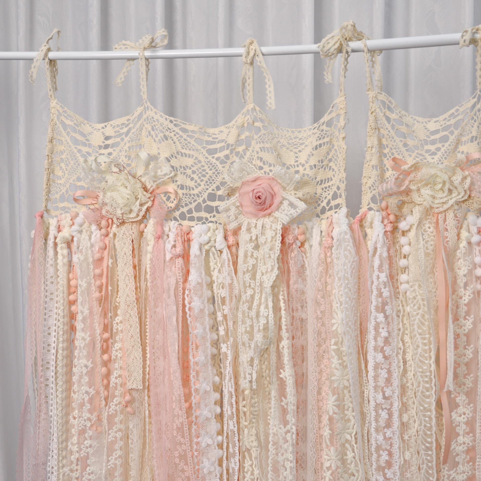 Romantic Embroidered Cotton Curtain - UDreamHome