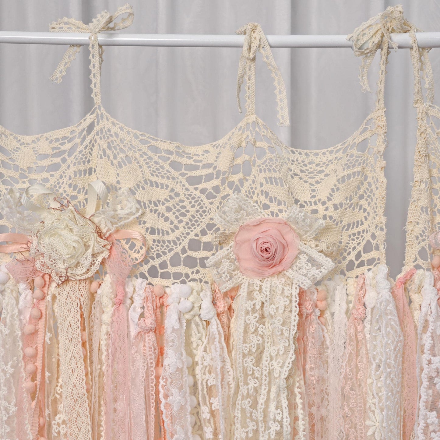 Romantic Embroidered Cotton Curtain - UDreamHome