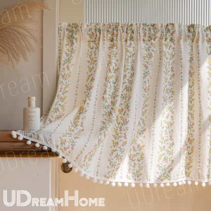Rustic Farmhouse Pompom Trim - UDreamHome
