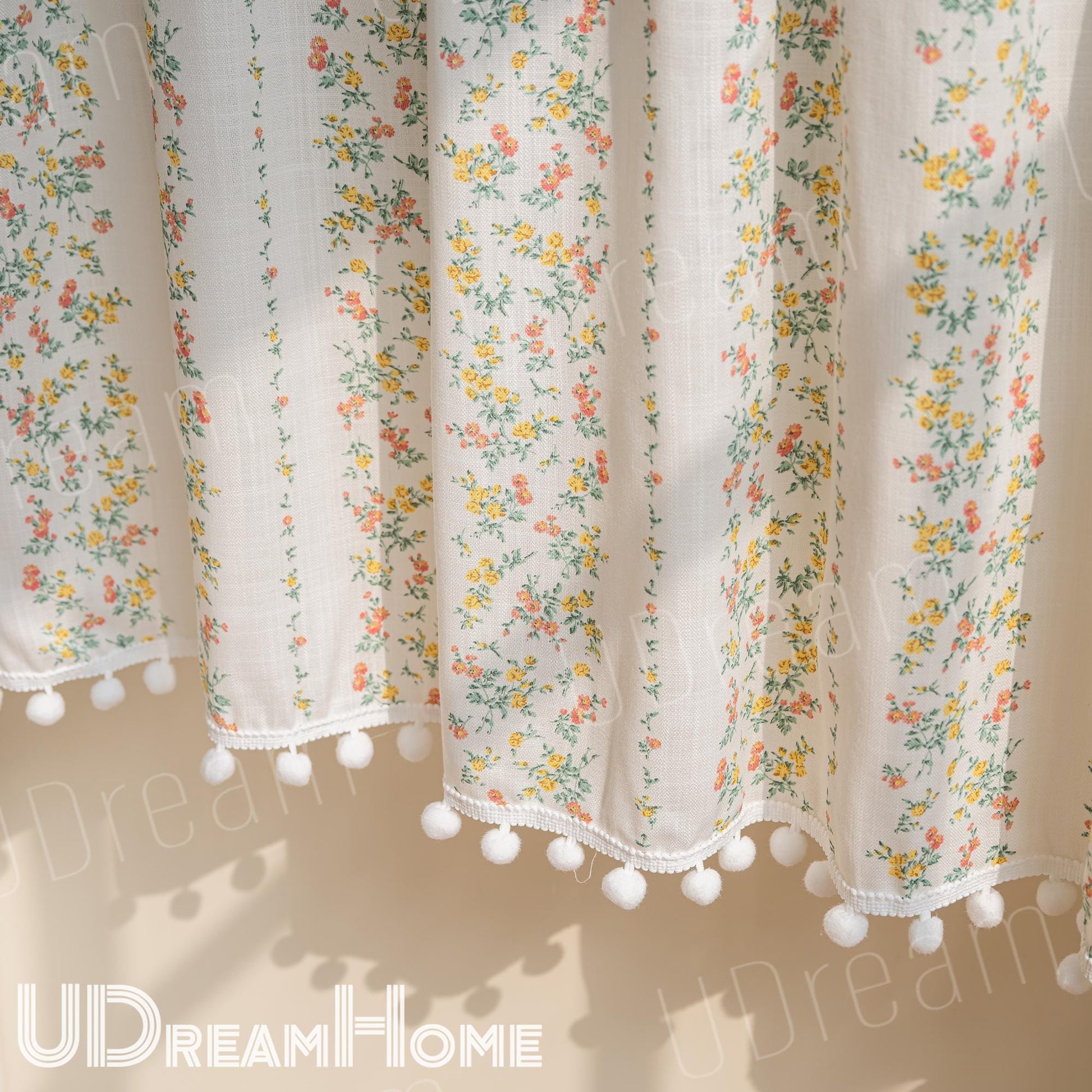 Rustic Farmhouse Pompom Trim - UDreamHome