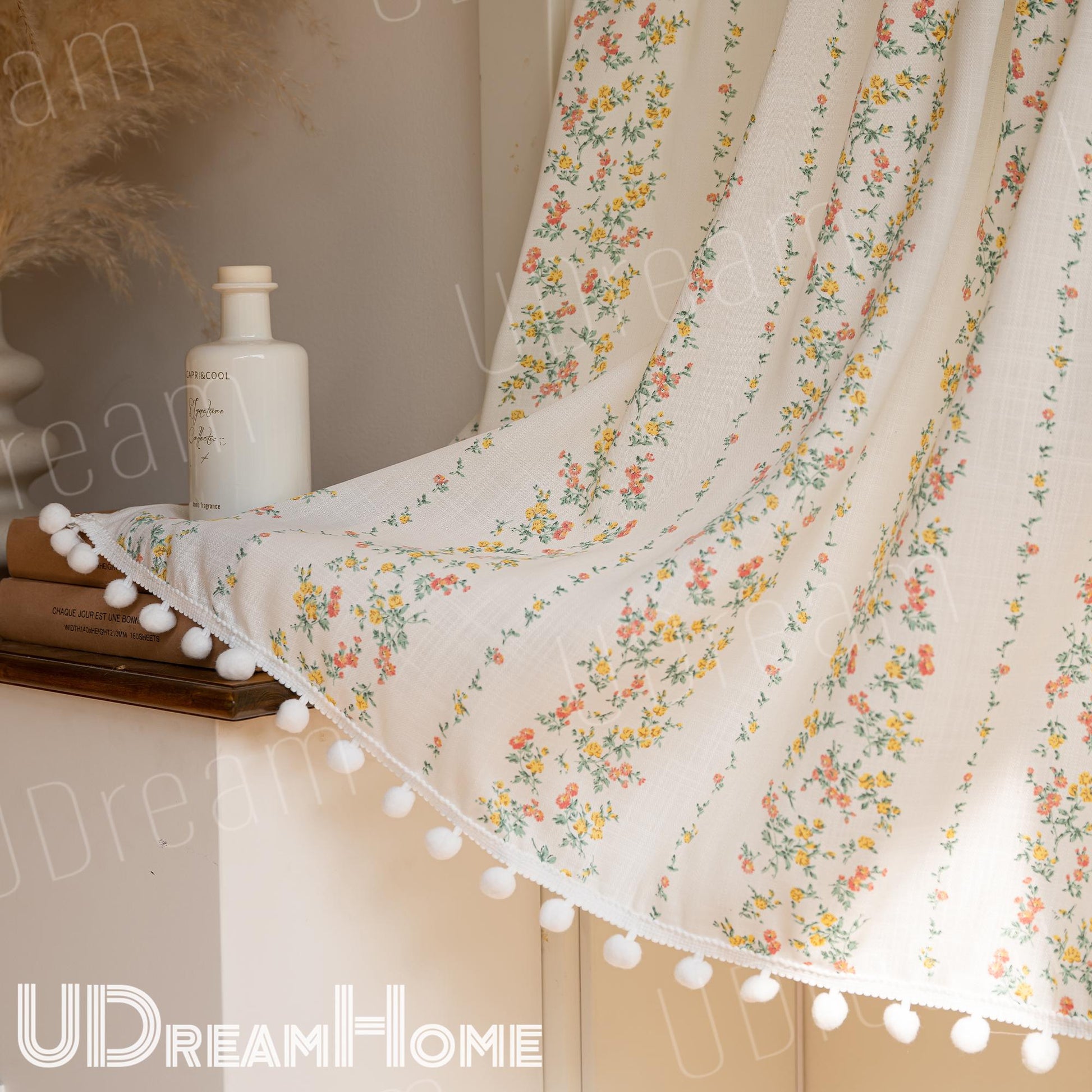 Rustic Farmhouse Pompom Trim - UDreamHome