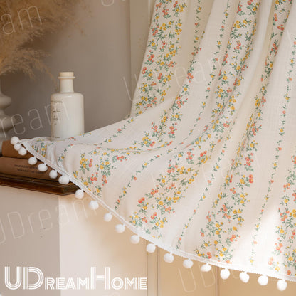 Rustic Farmhouse Pompom Trim - UDreamHome