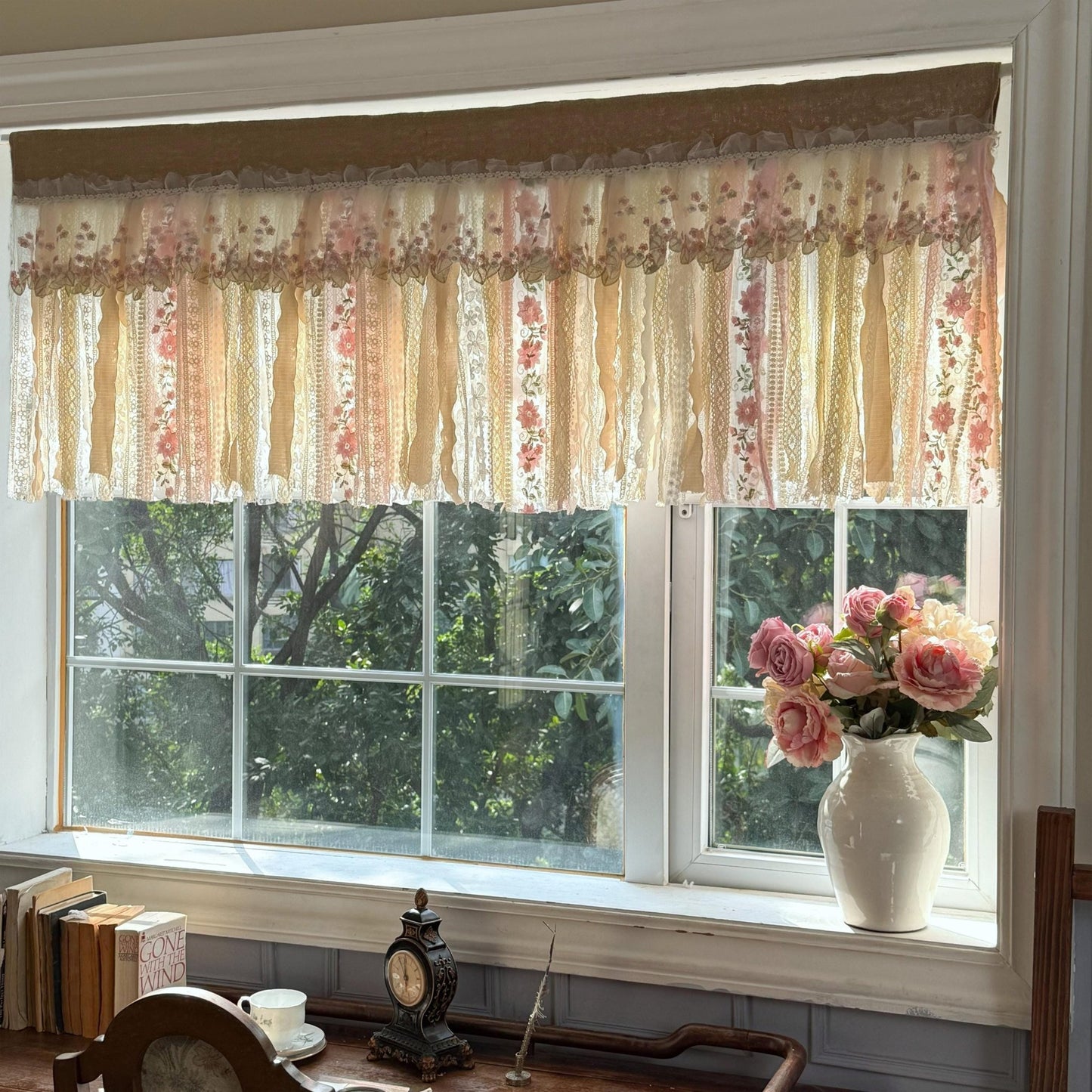 Rustic Shabby Chic Boho Window Curtain Valance - UDreamHome