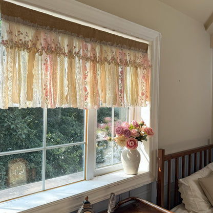 Rustic Shabby Chic Boho Window Curtain Valance - UDreamHome