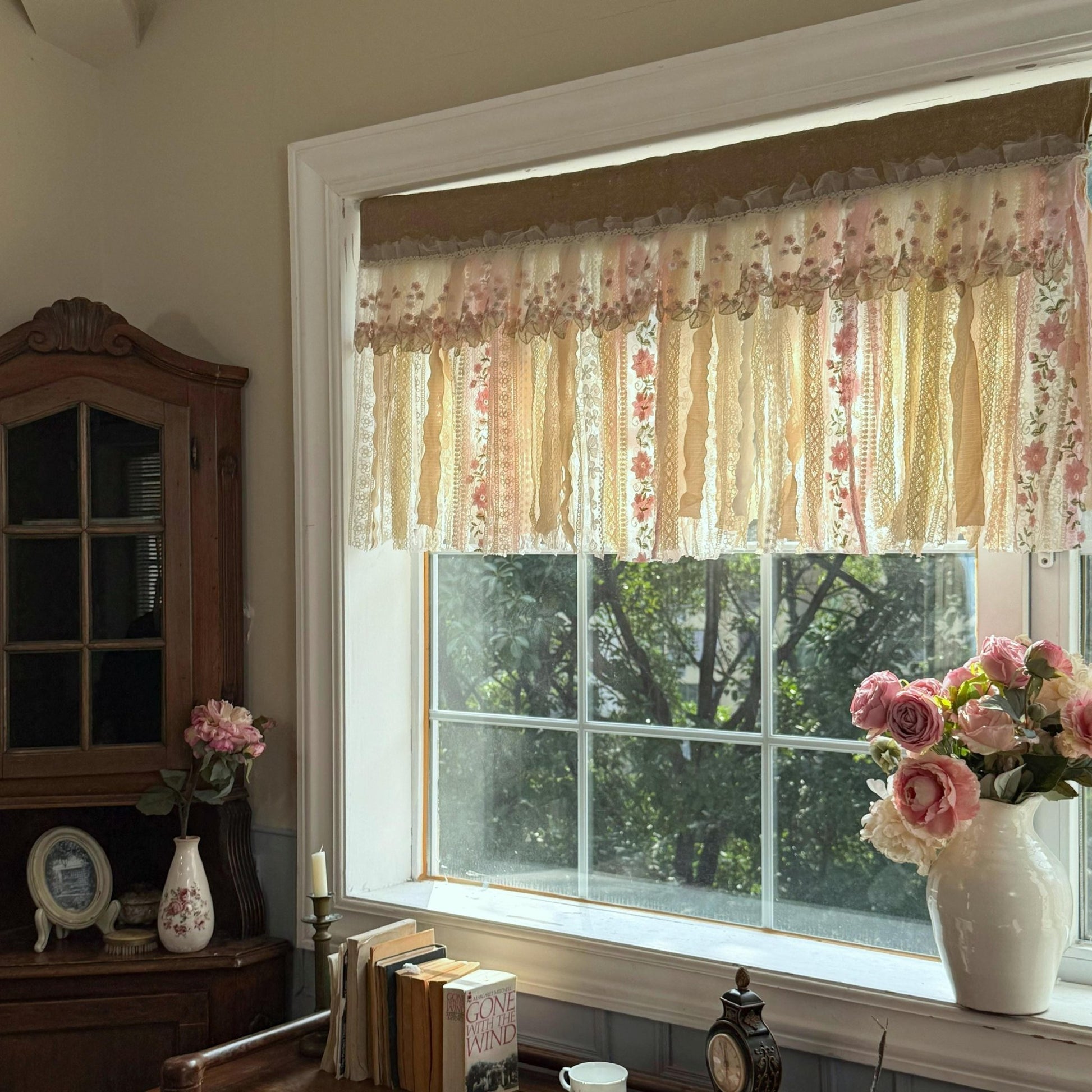Rustic Shabby Chic Boho Window Curtain Valance - UDreamHome