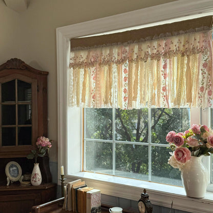 Rustic Shabby Chic Boho Window Curtain Valance - UDreamHome