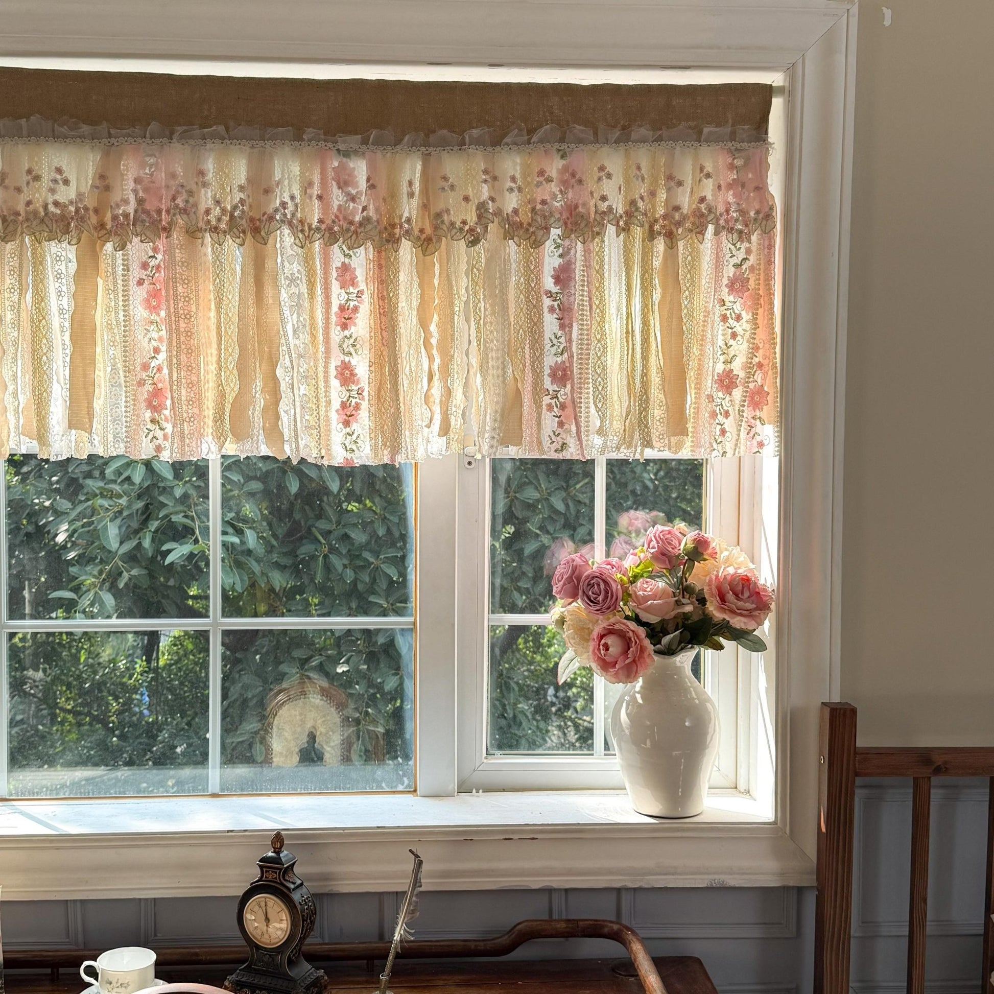 Rustic Shabby Chic Boho Window Curtain Valance - UDreamHome