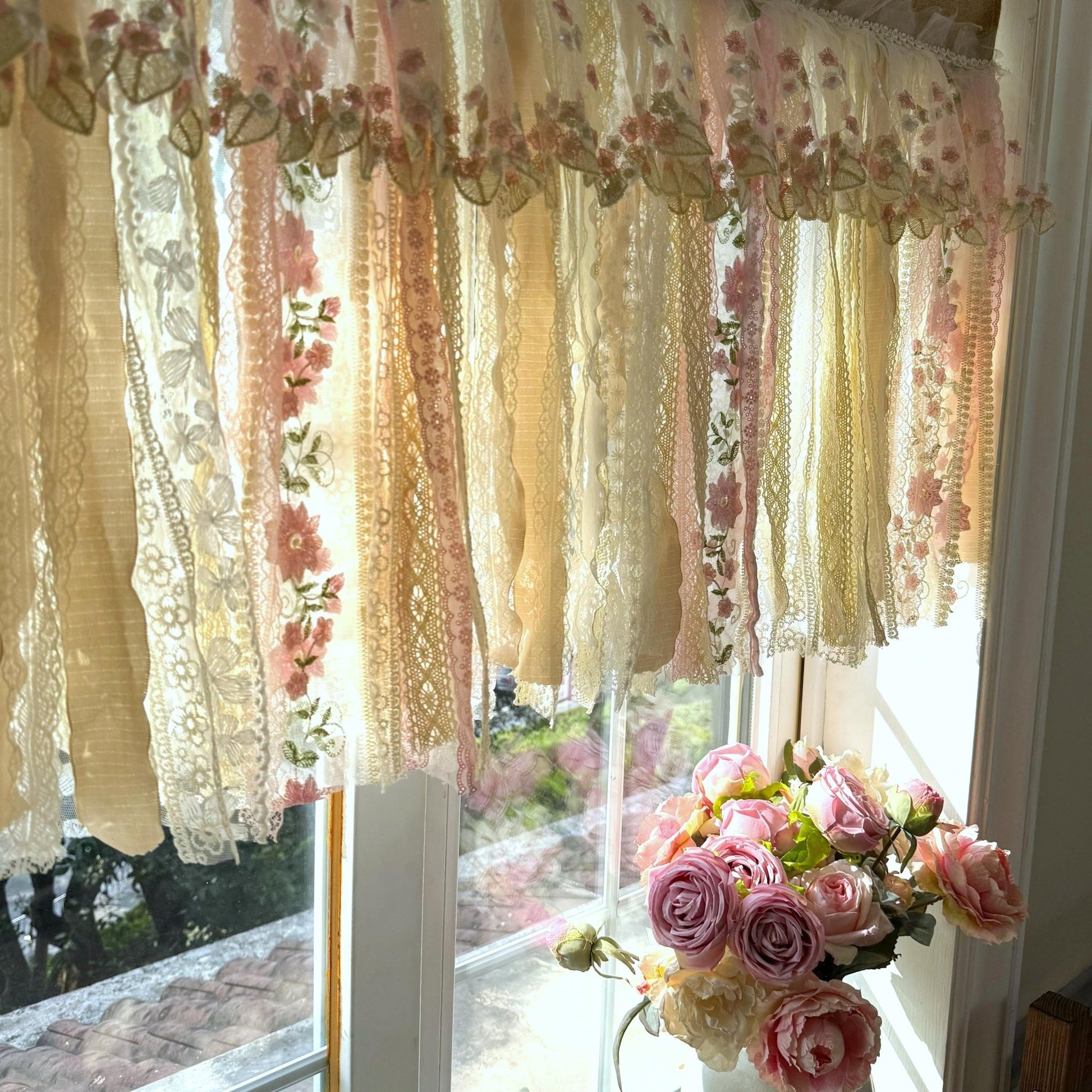 Rustic Shabby Chic Boho Window Curtain Valance - UDreamHome