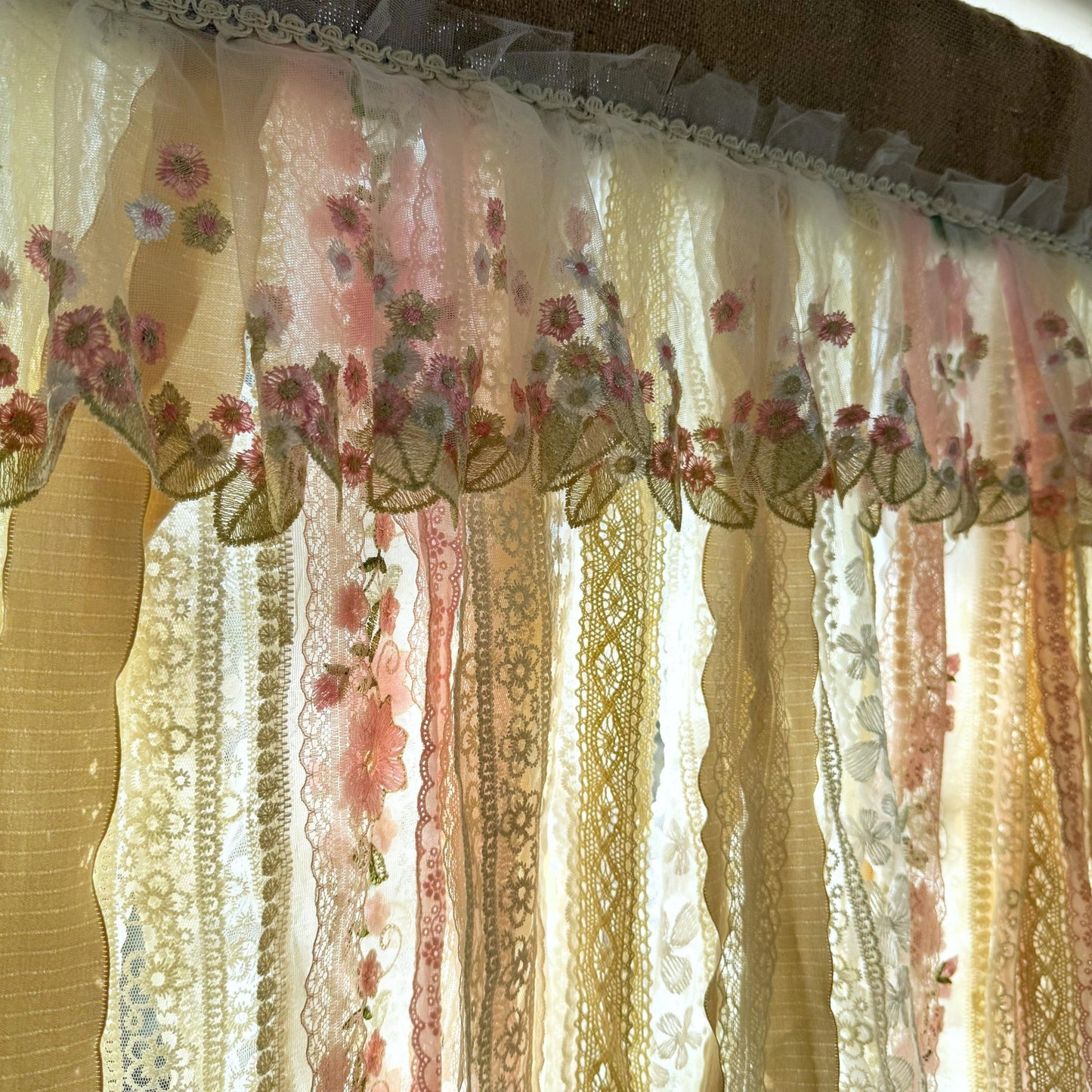 Rustic Shabby Chic Boho Window Curtain Valance - UDreamHome