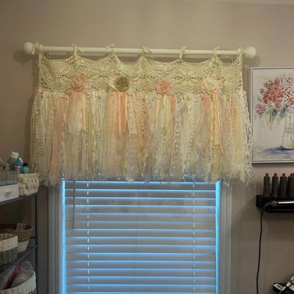 Rustic Shabby Chic Boho Window Curtains Valance - UDreamHome