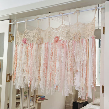 Rustic Shabby Chic Boho Window Curtains Valance - UDreamHome