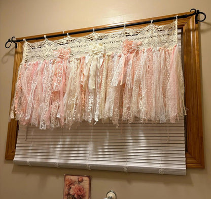 Rustic Shabby Chic Boho Window Curtains Valance - UDreamHome