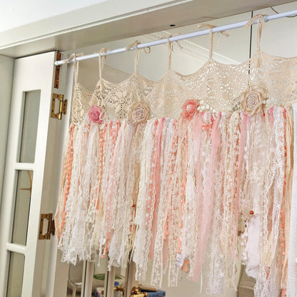 Rustic Shabby Chic Boho Window Curtains Valance - UDreamHome