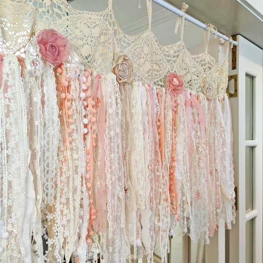 Rustic Shabby Chic Boho Window Curtains Valance - UDreamHome