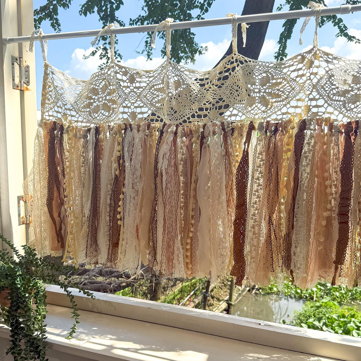 Rustic Shabby Chic Boho Window Curtains Valance - UDreamHome